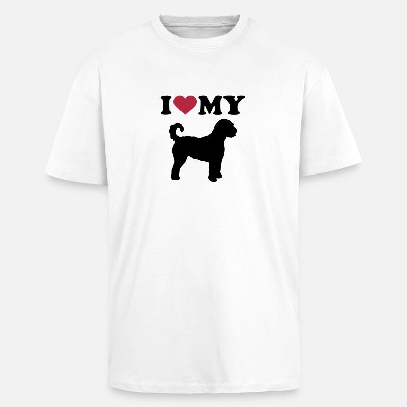 Labradoodle - Oversized Heavyweight Unisex T-Shirt - Weiß