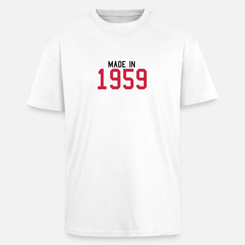 1959 - Oversized Heavyweight Unisex T-Shirt - Weiß