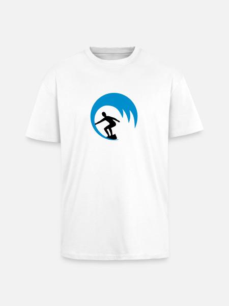 Surfers, surfers - Unisex Oversized Heavyweight T-shirt - white