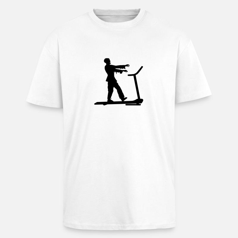 Zombie walking in the dead! - Oversized Heavyweight Unisex T-Shirt - Weiß
