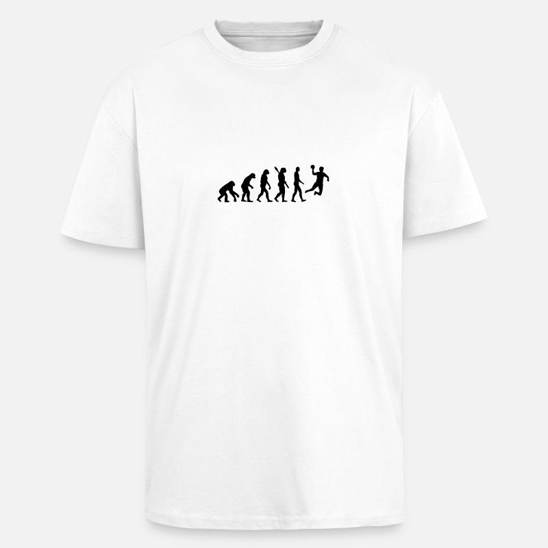 Evolution Handball - Unisex Oversized Heavyweight T-shirt - white
