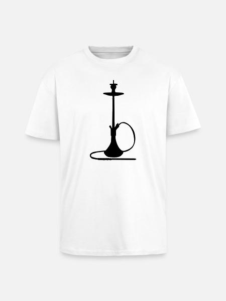 Shisha Silhouette - Unisex Oversized Heavyweight T-shirt - white