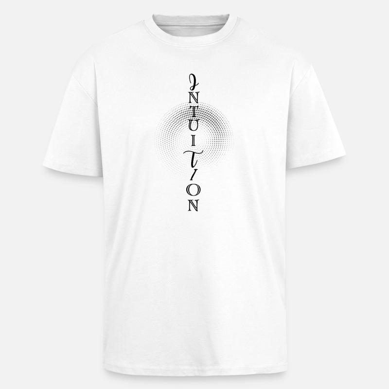 INTUITION – Dein innerer Kompass - Oversized Heavyweight Unisex T-Shirt - Weiß