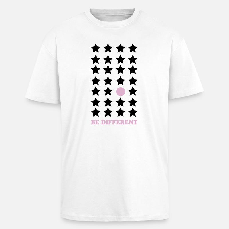 Be Different – Pastel Point Be Different - Unisex Oversized Heavyweight T-shirt - white
