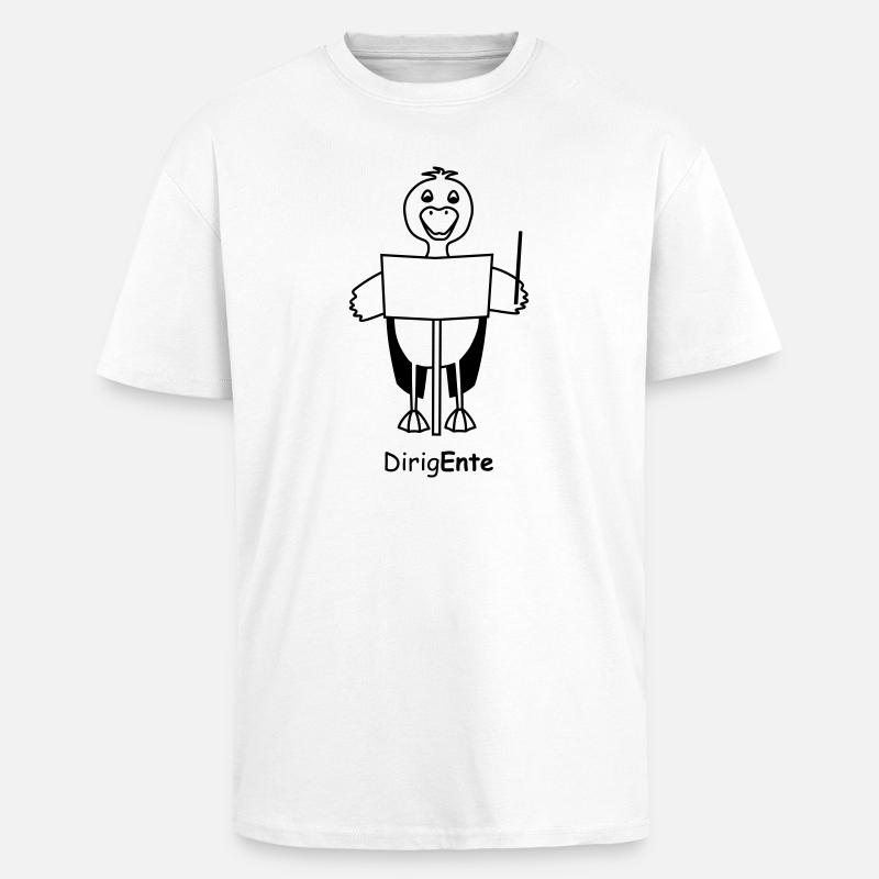 TIB_DirigEnte - Oversized Heavyweight Unisex T-Shirt - Weiß