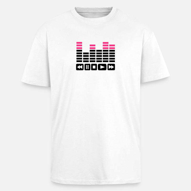 Equalizer - T-shirt unisexe oversize épais - blanc