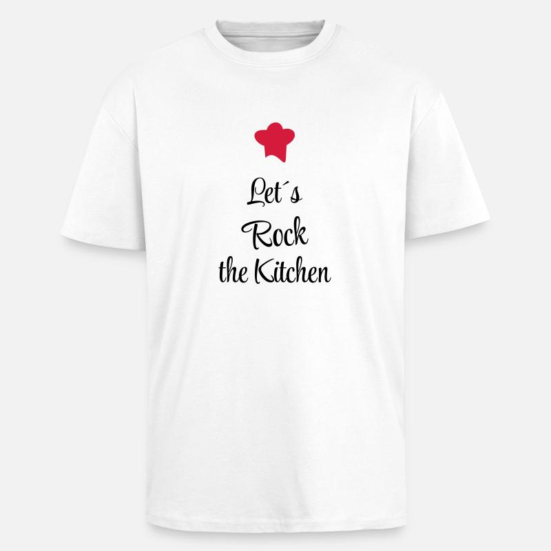 kochen - Oversized Heavyweight Unisex T-Shirt - Weiß