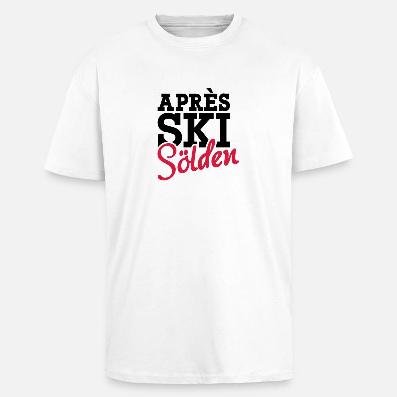 Sölden - Oversized Heavyweight Unisex T-Shirt - Weiß