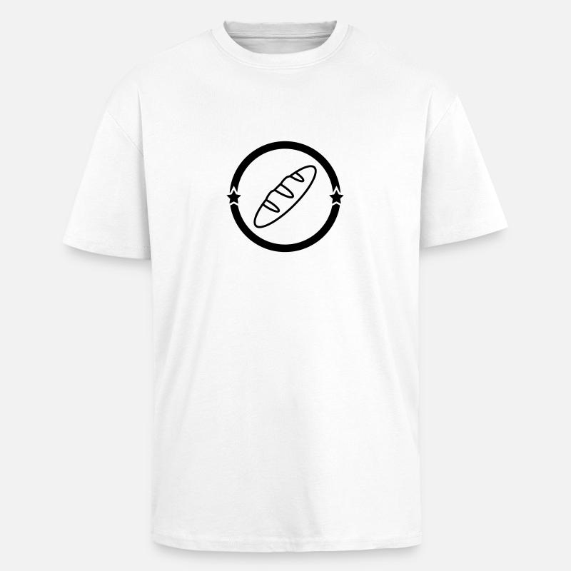 Bäcker / Bäckerei / Bäckerin / Brot - Oversized Heavyweight Unisex T-Shirt - Weiß
