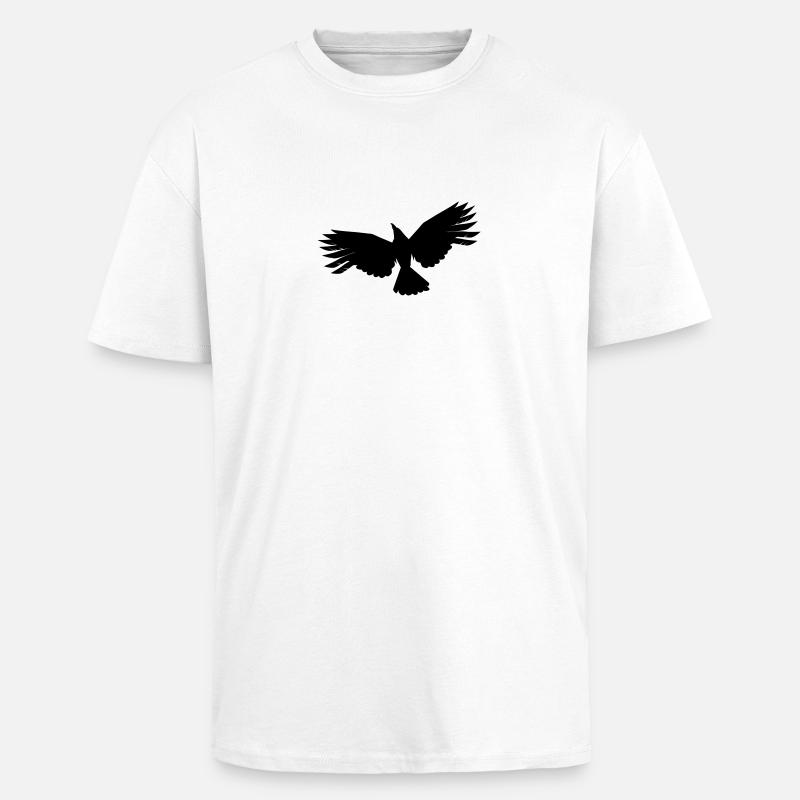 Rabe - Oversized Heavyweight Unisex T-Shirt - Weiß