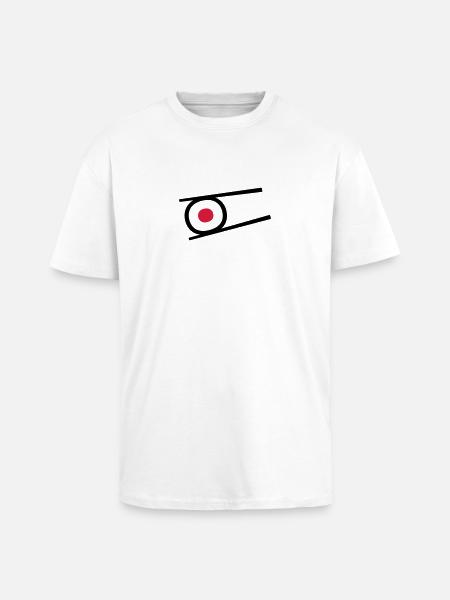 Sushi - Oversized Heavyweight Unisex T-Shirt - Weiß