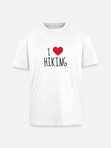 Hiking - Wandern - Randonnée - Sport - Unisex Oversized Heavyweight T-shirt - white