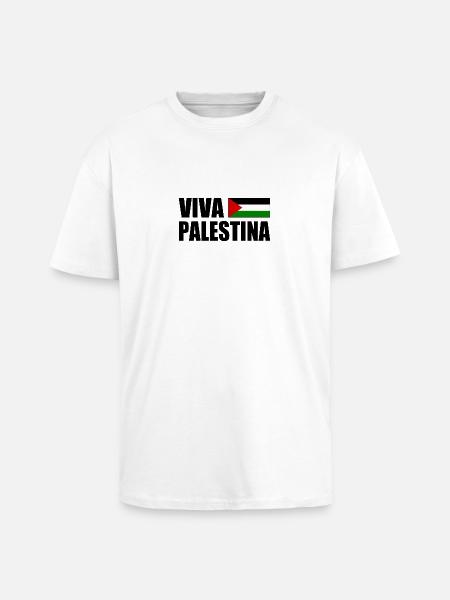 Viva palestina - Unisex Oversized Heavyweight T-shirt - white