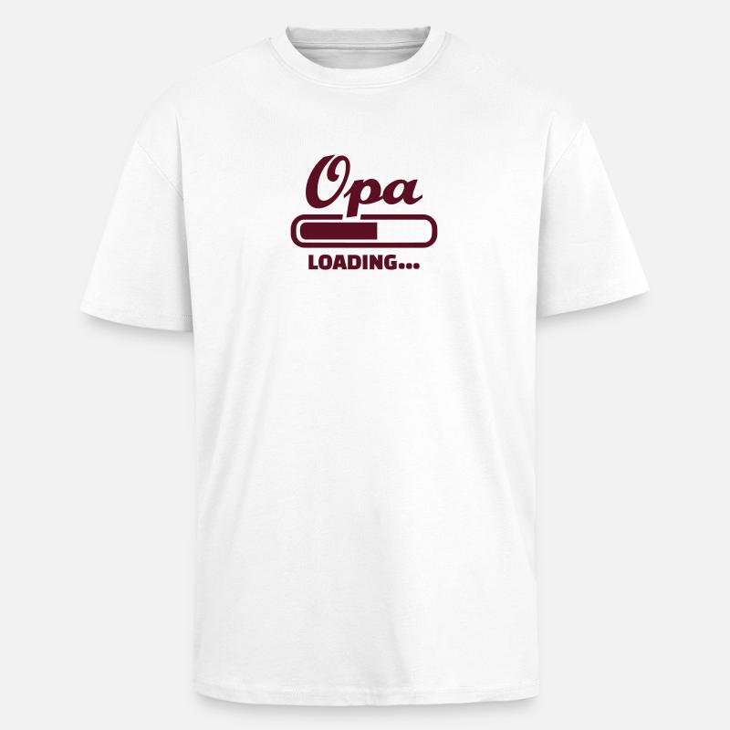 Opa - Oversized Heavyweight Unisex T-Shirt - Weiß