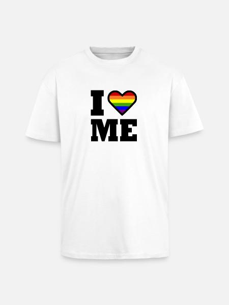 I love me - Oversized Heavyweight Unisex T-Shirt - Weiß