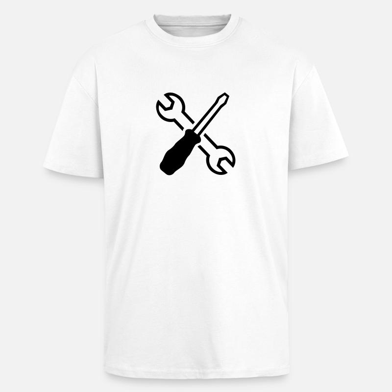 Tools - Unisex Oversized Heavyweight T-shirt - white