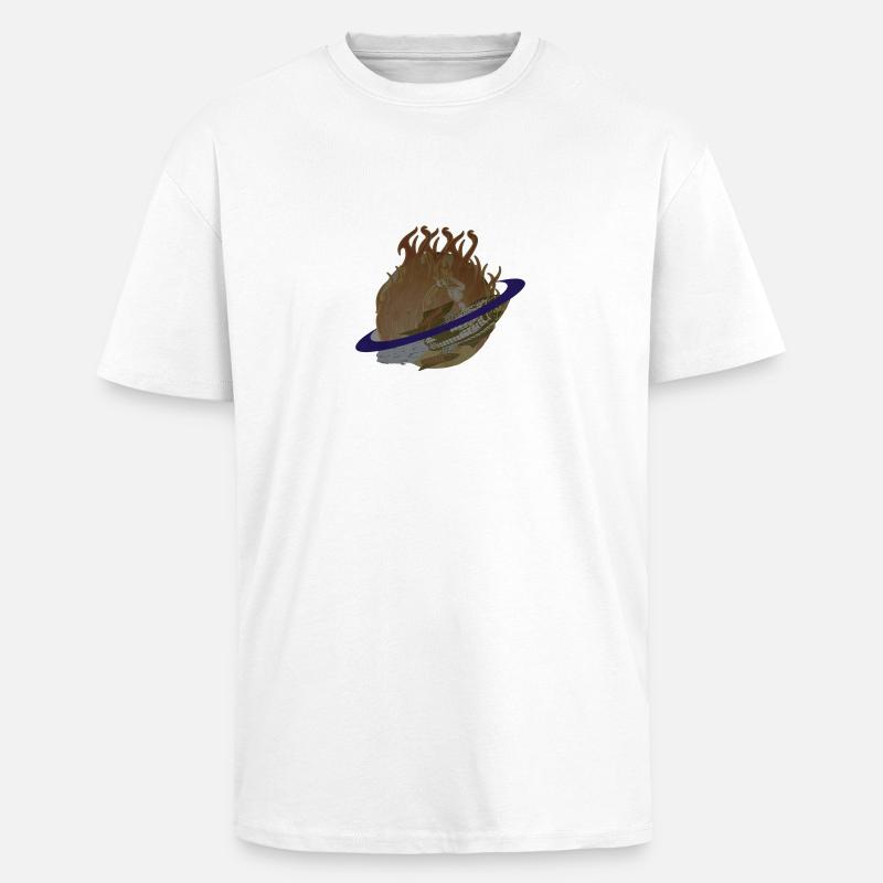 rocket - Oversized Heavyweight Unisex T-Shirt - Weiß