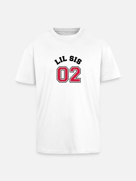 Lil Sis 02 - Little Sister - T-shirt unisexe oversize épais - blanc