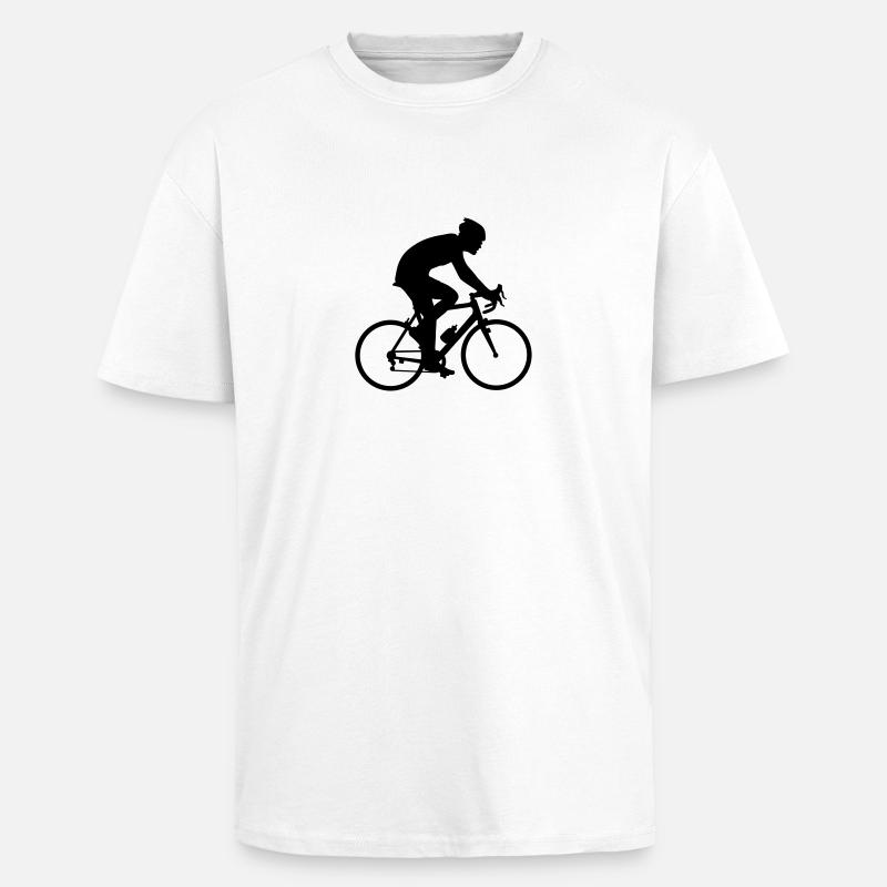 radfahrer_052012_a_1c - Unisex Oversized Heavyweight T-shirt - white