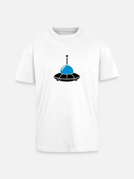 UFO - Unisex Oversized Heavyweight T-shirt - white