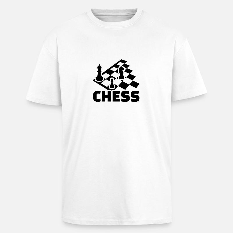 Chess - T-shirt unisexe oversize épais - blanc