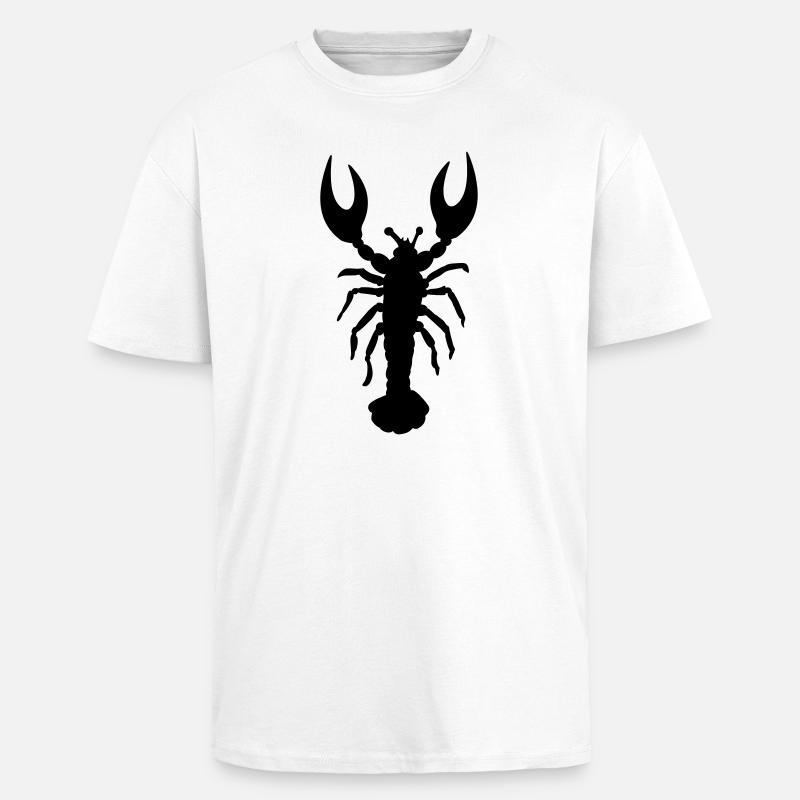 Krab Crabe Crab Cangrejo Krabbe - Oversized Heavyweight Unisex T-Shirt - Weiß
