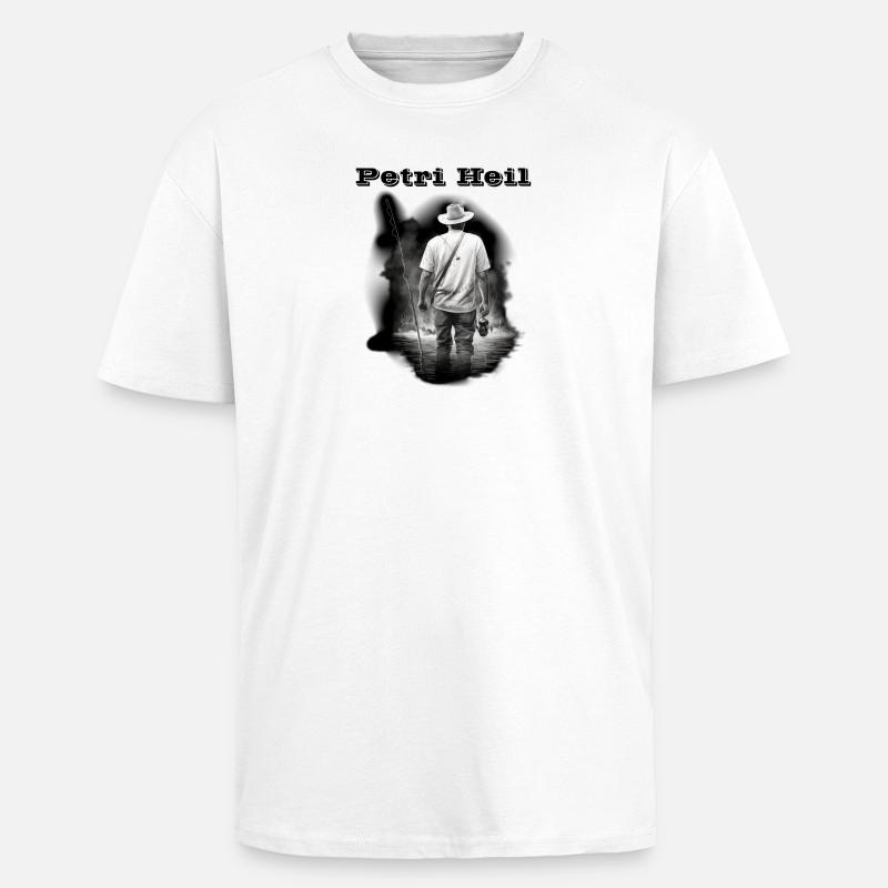 Petri Heil - Oversized Heavyweight Unisex T-Shirt - Weiß