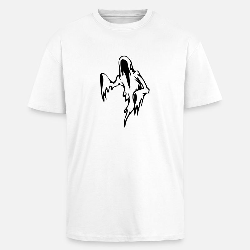 Geist Gespenst - Oversized Heavyweight Unisex T-Shirt - Weiß
