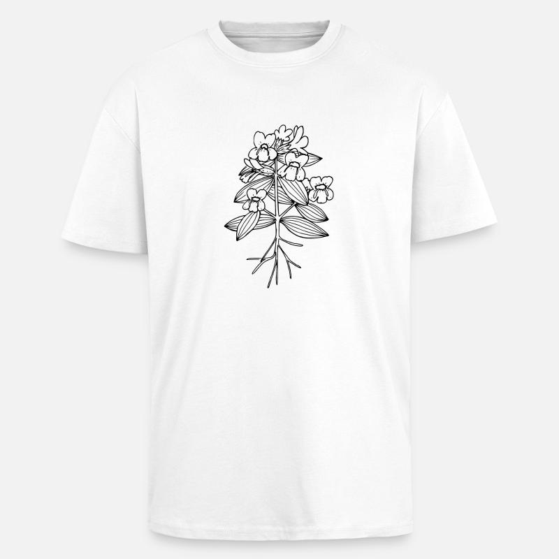 Cusick s monkeyflower - T-shirt unisexe oversize épais - blanc