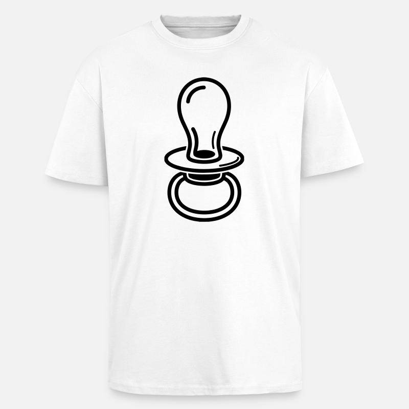 Geburt - Oversized Heavyweight Unisex T-Shirt - Weiß