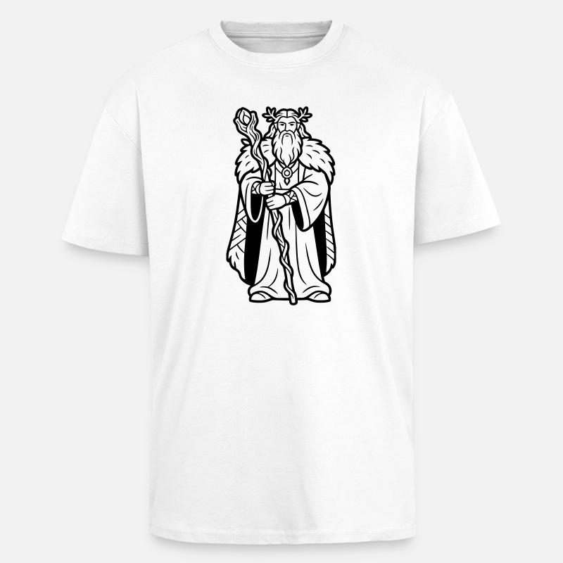 Druide - Oversized Heavyweight Unisex T-Shirt - Weiß