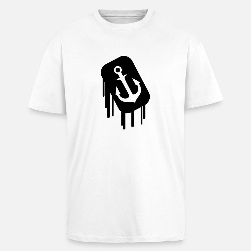 anker_2 - Unisex Oversized Heavyweight T-shirt - white
