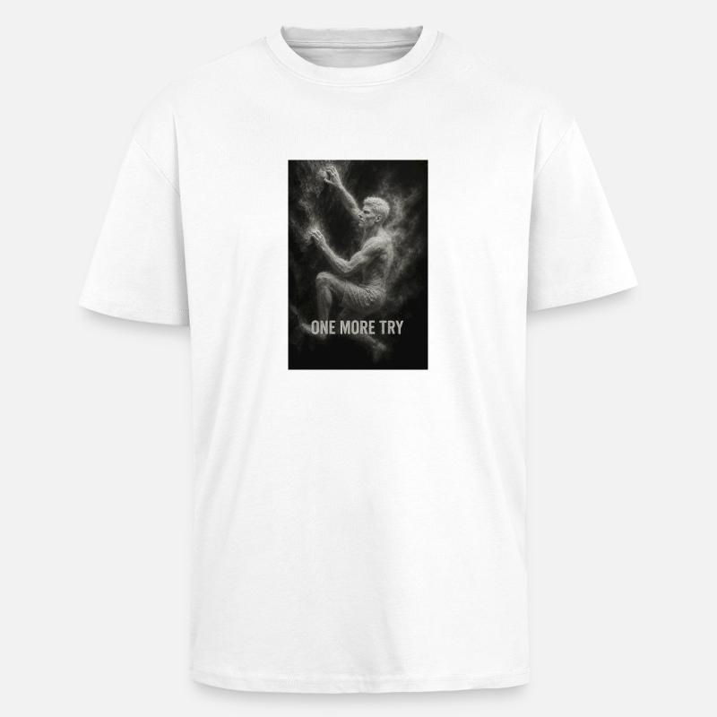 One more try. - Unisex Oversized Heavyweight T-shirt - white