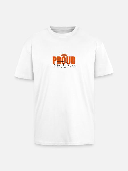 proud to be dutch - Unisex Oversized Heavyweight T-shirt - white