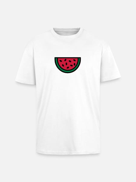 Melon - T-shirt unisexe oversize épais - blanc