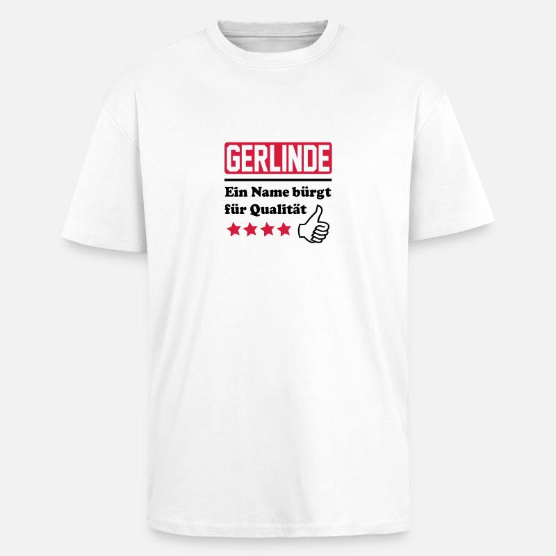 gerlinde - Oversized Heavyweight Unisex T-Shirt - Weiß