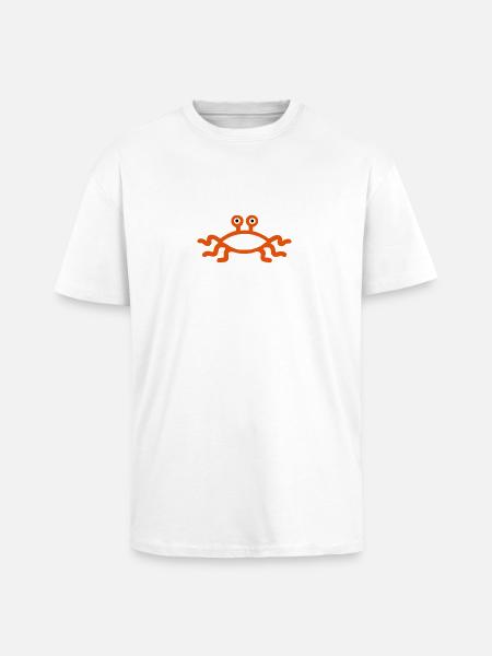 Fliegendes Spaghettimonster - Oversized Heavyweight Unisex T-Shirt - Weiß