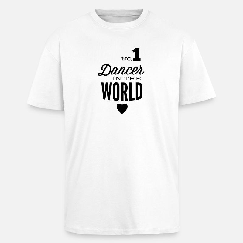 Bester Tänzer der Welt - Oversized Heavyweight Unisex T-Shirt - Weiß