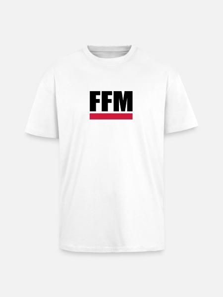 FFM - Frankfurt am Main - Oversized Heavyweight Unisex T-Shirt - Weiß