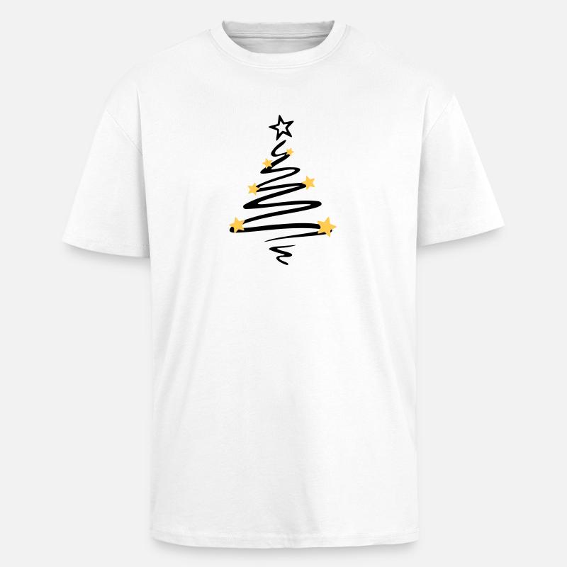 Weihnachten - Weihnachtsbaum - Oversized Heavyweight Unisex T-Shirt - Weiß