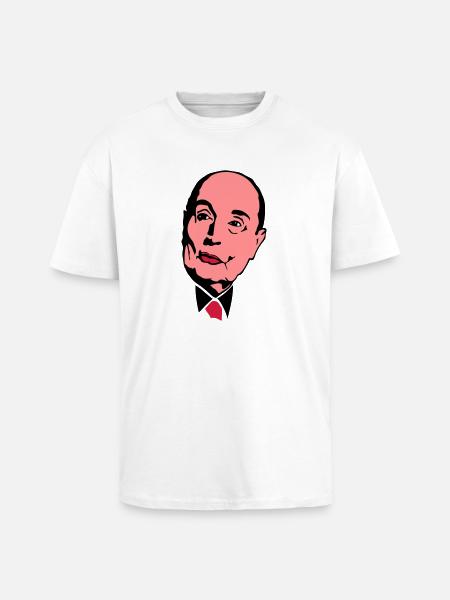 Francois Mitterrand Führer - Oversized Heavyweight Unisex T-Shirt - Weiß