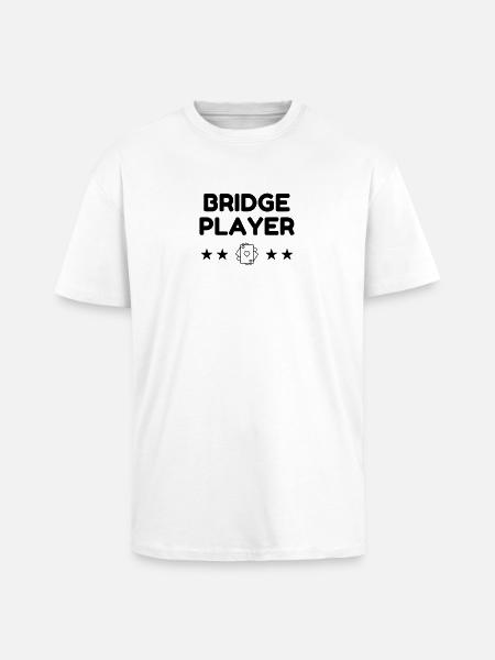 bridge / bridgeur / bridgeuse / cartes - T-shirt unisexe oversize épais - blanc
