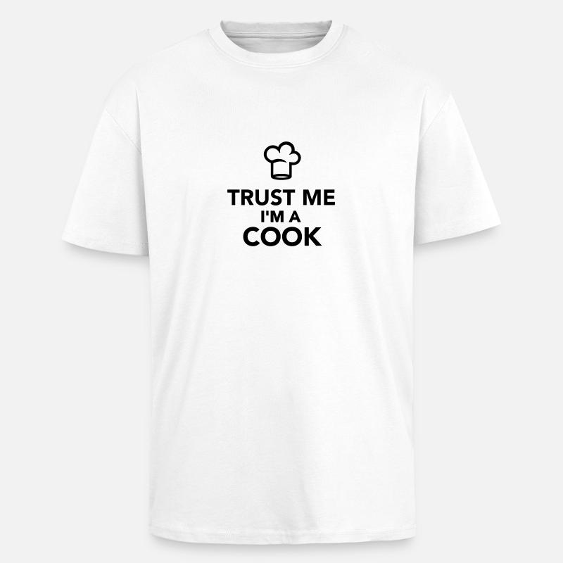 Koch - Oversized Heavyweight Unisex T-Shirt - Weiß