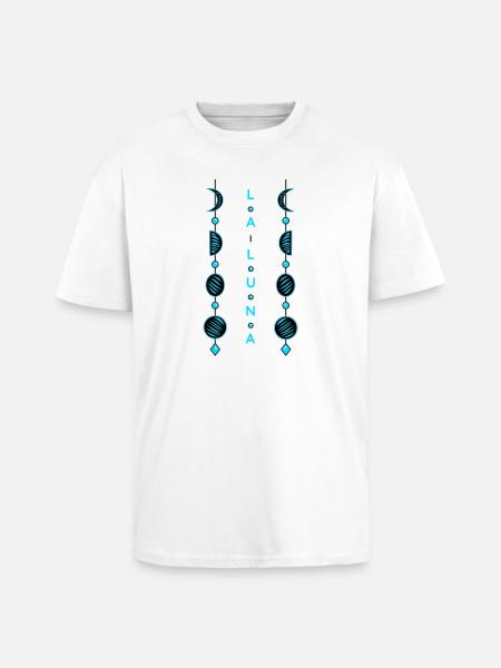 Moon phases - Unisex Oversized Heavyweight T-shirt - white