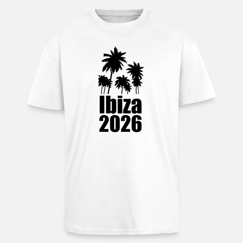Ibiza 2026 - Oversized Heavyweight Unisex T-Shirt - Weiß