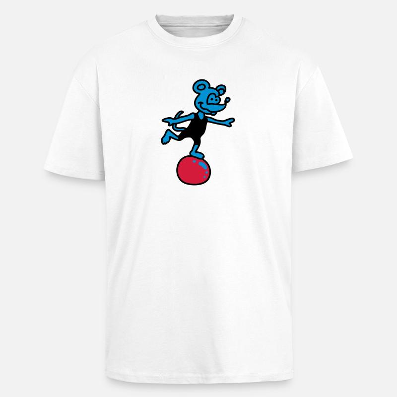 sporting mouse 3 - Unisex Oversized Heavyweight T-shirt - white