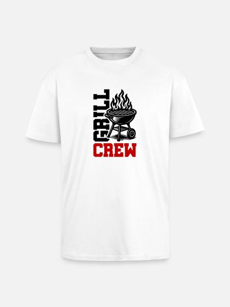 Grill Crew - Unisex Oversized Heavyweight T-shirt - white