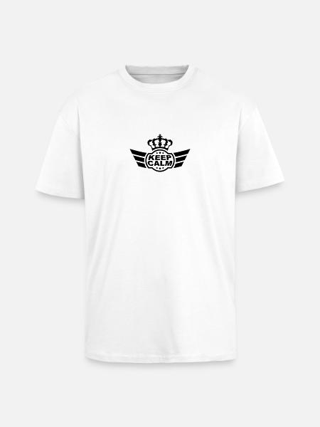 Keep Calm - Unisex Oversized Heavyweight T-shirt - white