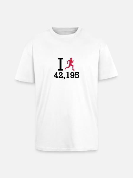 Marathon - Unisex Oversized Heavyweight T-shirt - white