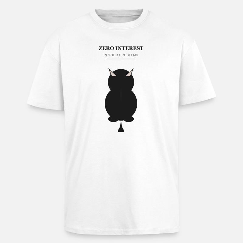 Zero Interest Demon Silhouette - Unisex Oversized Heavyweight T-shirt - white